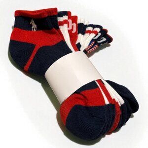 🇺🇸 Pack of 6 Ralph Lauren Americana Boys’ Socks – New 🇺🇸